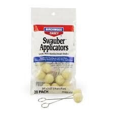 Birchwood Casey Swauber Applicators - 20 Pk