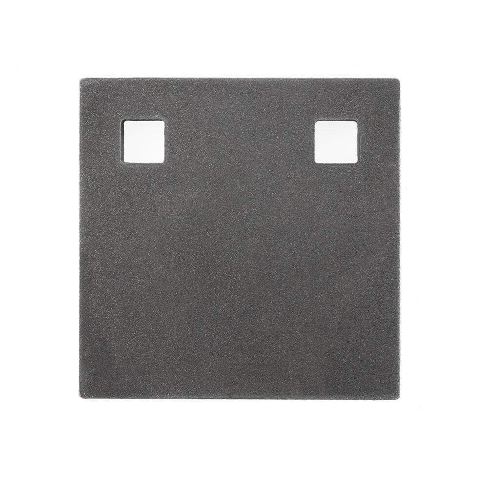 Black Carbon 12mm Square Target Plate 100 X 100mm Bisalloy 500