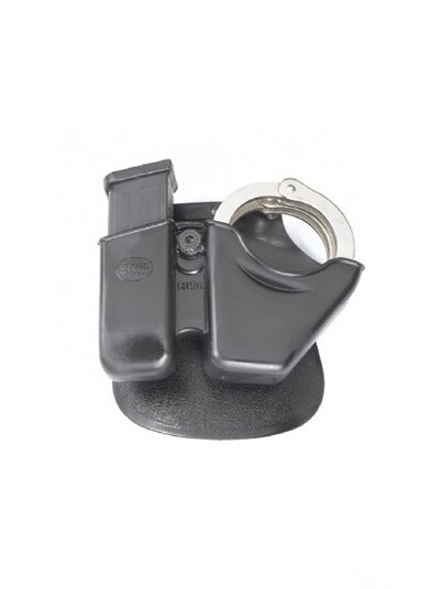 Fobus Combo Pouch for most 9mm Double-Stack Magazine (not Glock) and S&amp;W Model 100 Chain-Linked Handcuffs