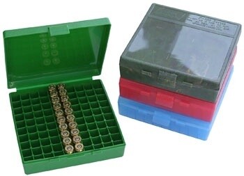 MTM Pistol Ammo Box 100 Round Flip-Top 40 S&amp;W 10mm 45 ACP