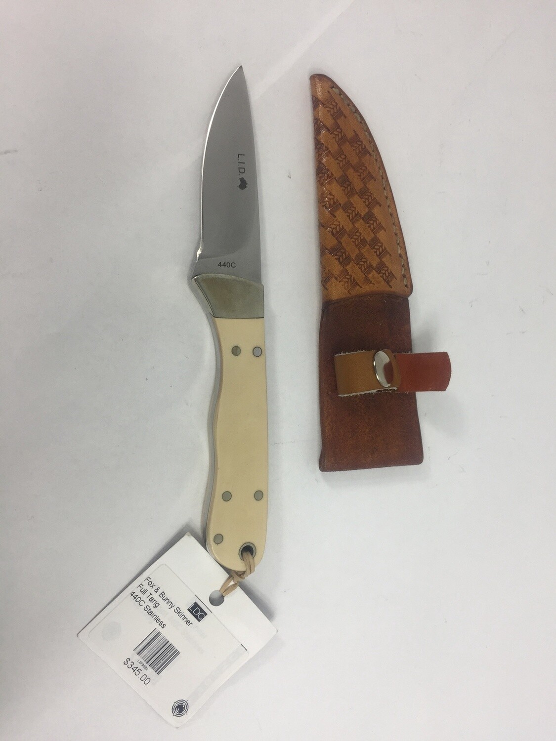 Ldc Fox And Bunny Drop Point Skinner - 440C Stainless