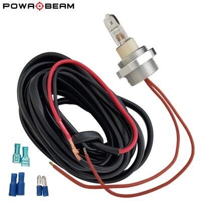 Powa Beam Adjustable Focus Quartz Halogen Bulb Kit - 12V 100W Long Throw
