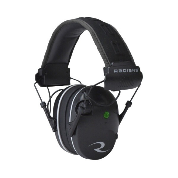 Radians R3200 Dual Mic Line Earmuffs - Black / Grey