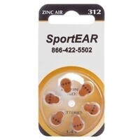 Sport Ear Pack of 6 zinc 10 batteries