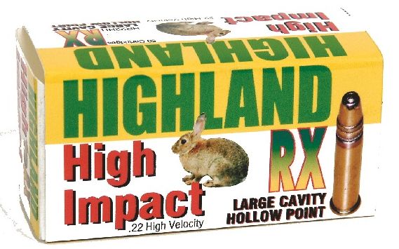 Highland High Impact RX .22LR HV 50Pk