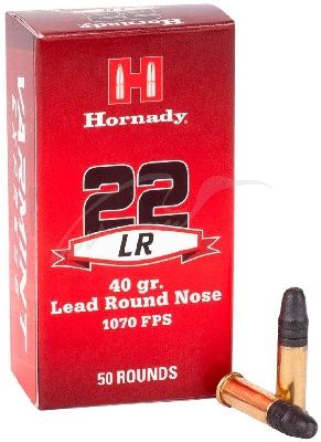 Hornady .22LR, Projectile Weight: 40GR LRN, Pack Size: 50Pk