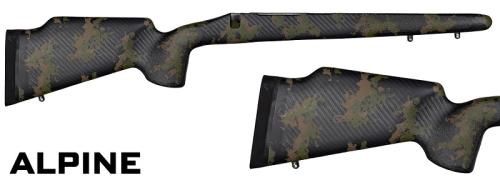 Mesa Precision Arms Altitude Carbon Stock, Model: Tikka T3x, Style: Varmint Profile RH, Color: Alpine Camo