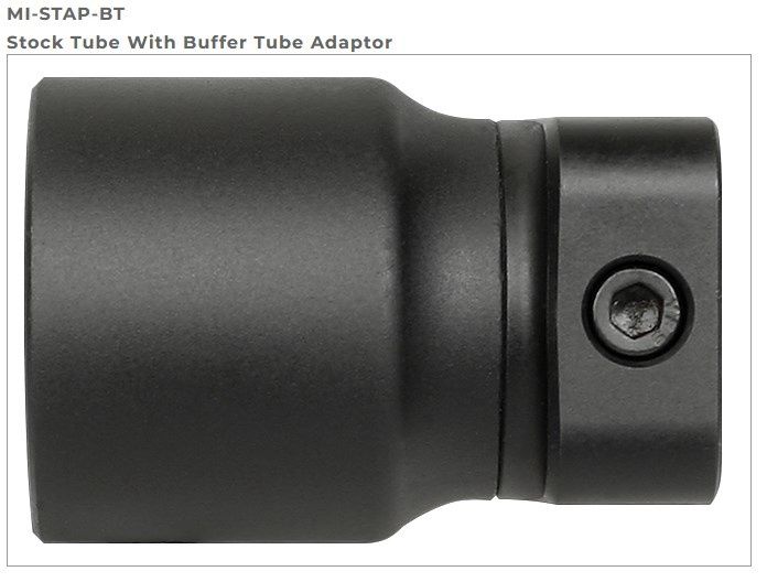 Midwest Pic To Stock Tube Adaptor Pic Rail Interface MI-STAP WITH BUFFER TU
