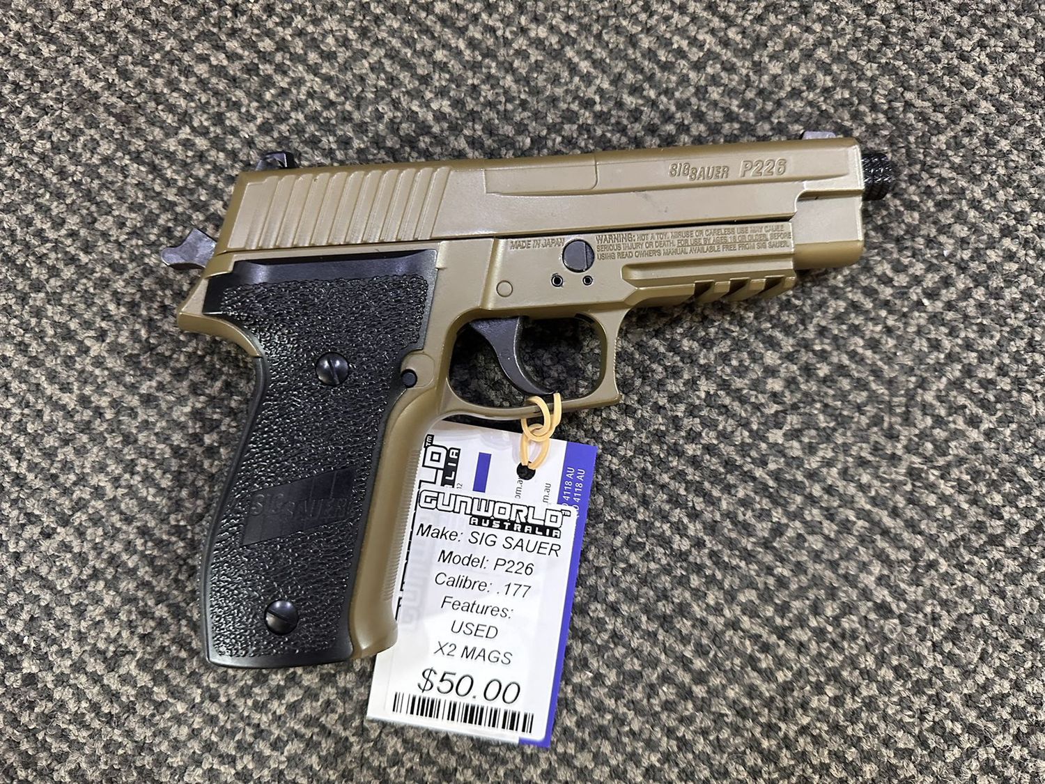 Used Sig Sauer P226 .177 / SN: 17D52151