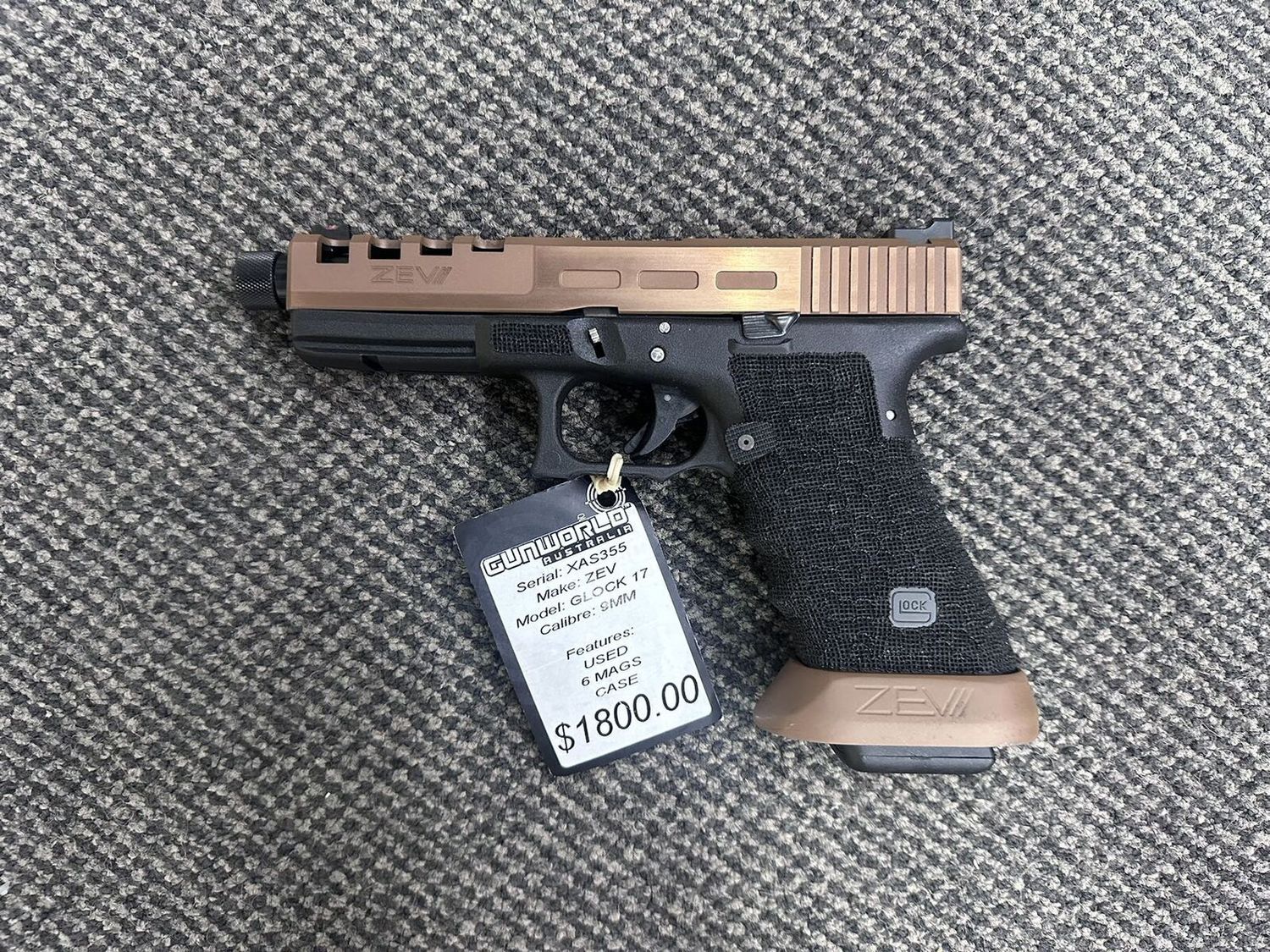 Consignment Used ZEV Glock 17 .9mm