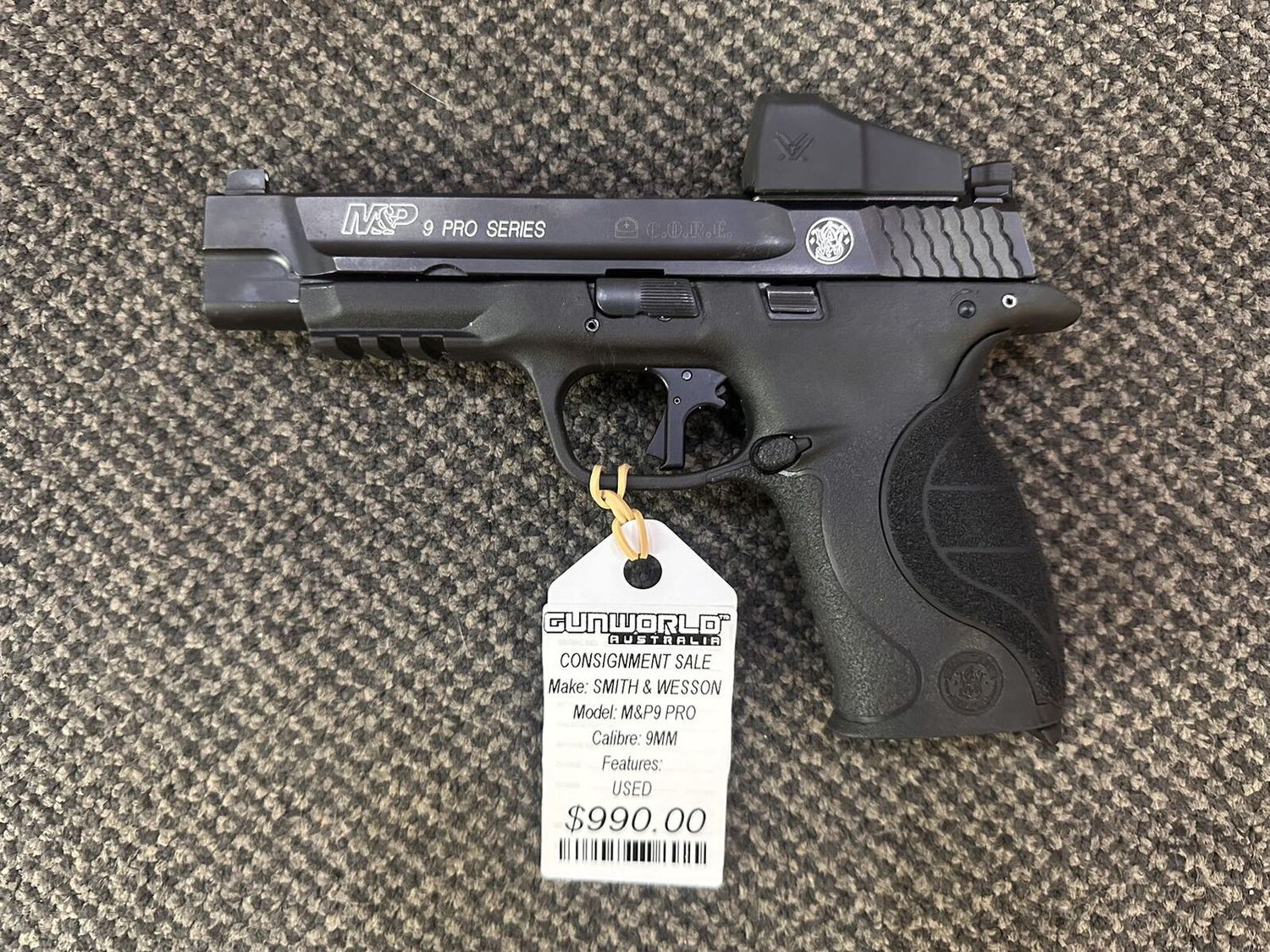 Consignment Smith &amp; Wesson M&amp;P9 Pro Series 9mm With Red Dot / SN: HKD7763