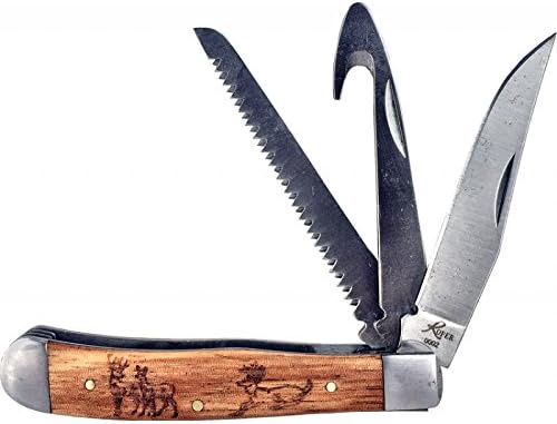 Zebrawood Deer Multi 3 Blde