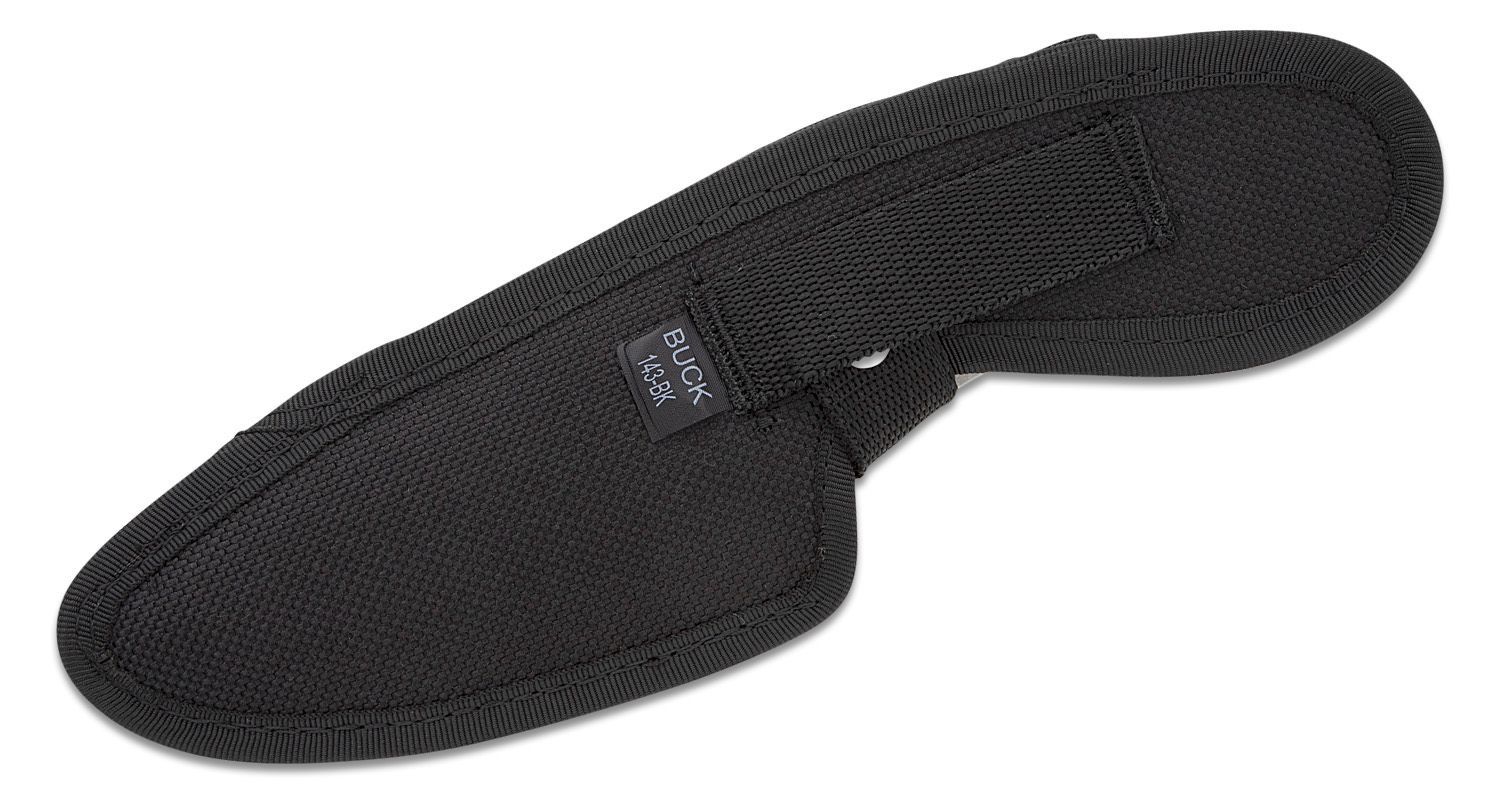Buck  PakLite Skinner Fixed Blade Knife 3.75" Stonewashed Skinner Blade Skeletonized One-Piece Construction Nylon Sheath