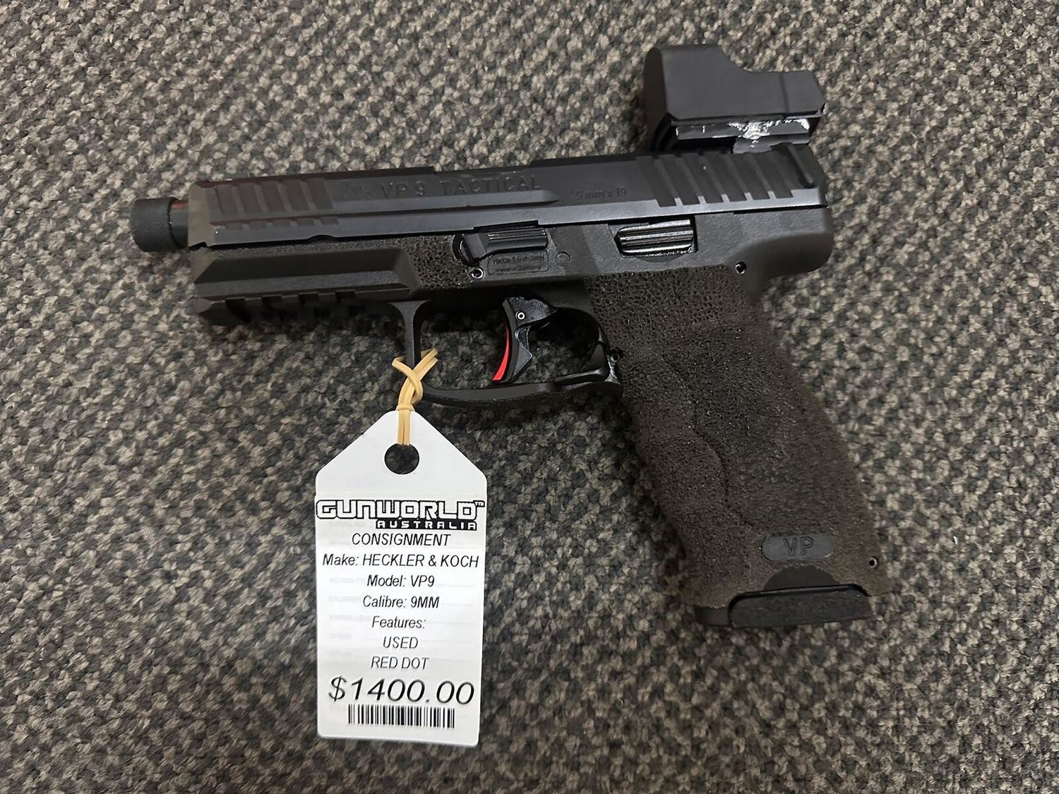 Consignment H&amp;K VP9 9mm With Bushnell Red Dot / SN: 224-134504