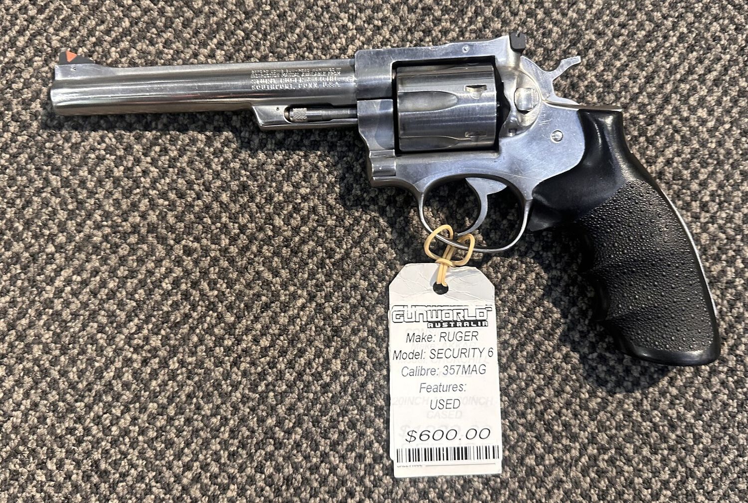 Used Ruger Security Six 357mag S/S 6&quot;