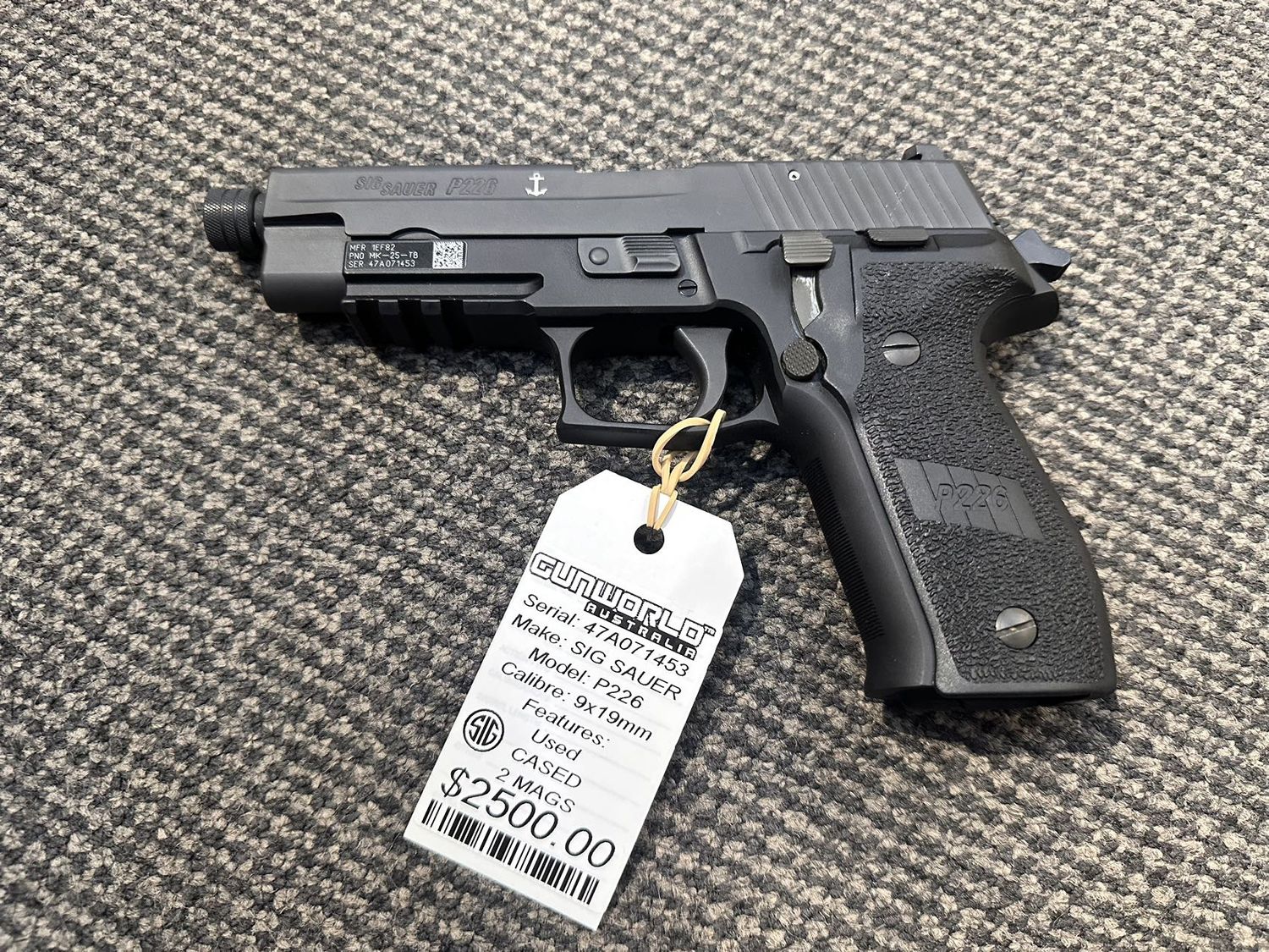 Consignment Sig Sauer P226 9mm Cased x2 Mags / SN: 47A071453