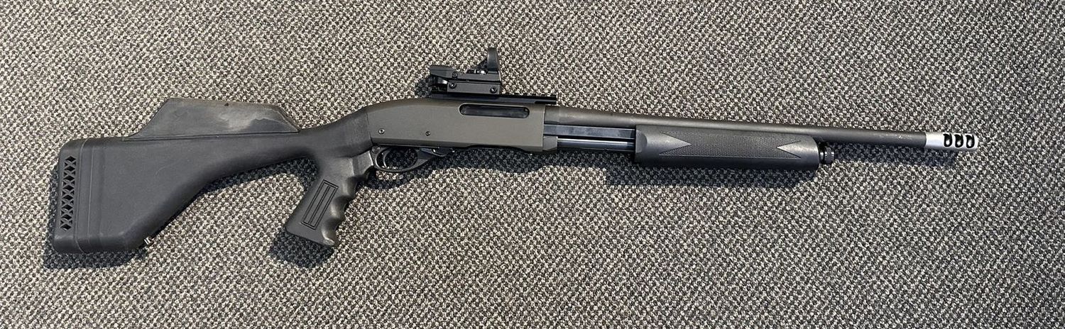 Used Remington 7600 Police Pump Action With Extra Mags And Red Dot / SN: B8527530
