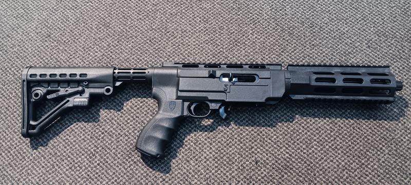 GWA RUGER AR-22 Charger 22lr Semi-Auto Cat H 740mm Total Length with Longshot Thread Protector. Scope and Mount Extra Cost