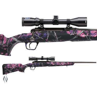 Savage Axis Compact Muddy Girl Package .223REM 20&quot; 4 Shot