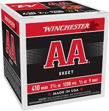 Winchester 410ga AA 2.5&quot; 1200fps #9 25pk