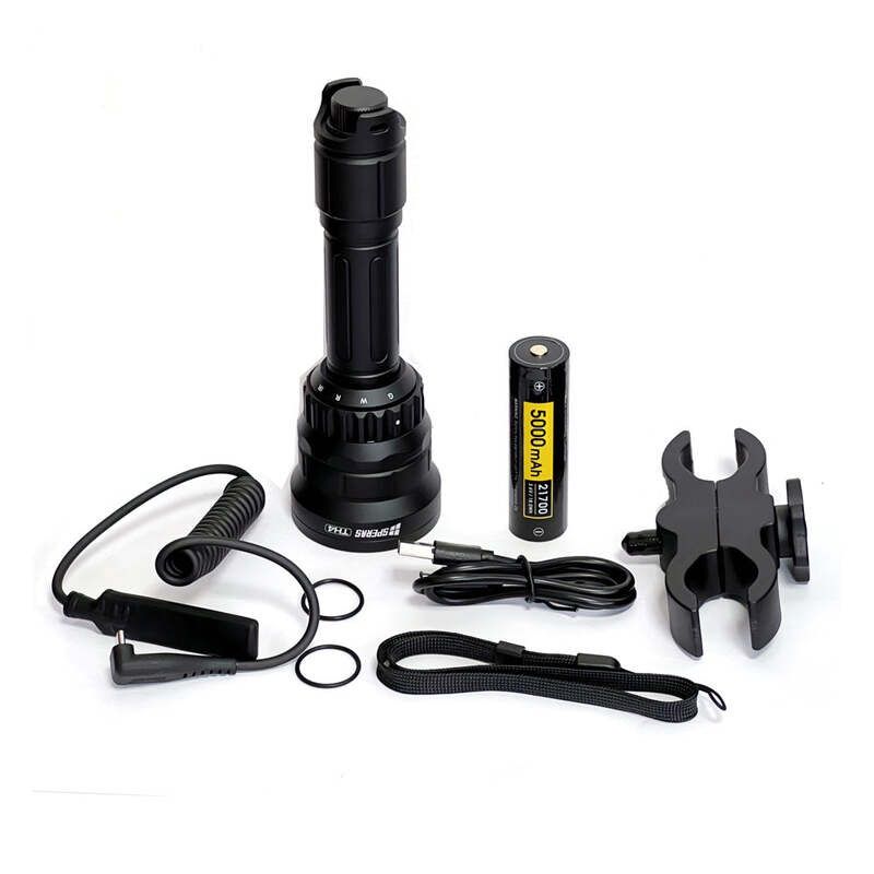 Speras Th4 Ir 4-in-1 Hunting Flashlight Kit - Zoomable White Red Green Ir850 Led