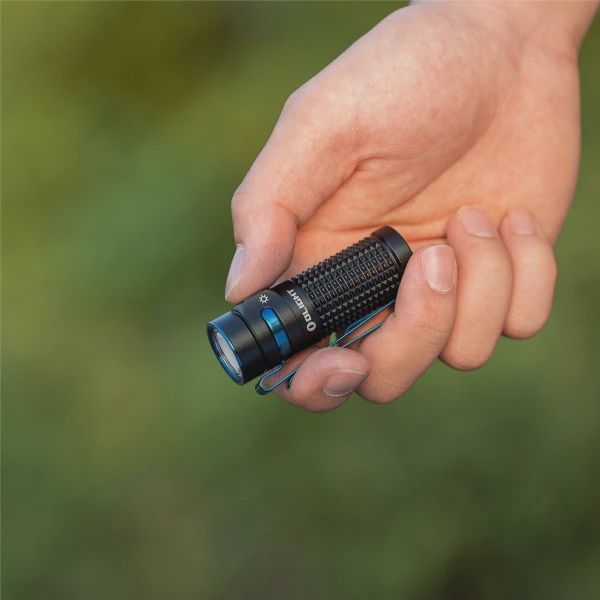 Olight Baton 4 1300 lumens Compact Rechargeable Pocket Torch, Colour: Black