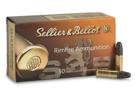 S&amp;B 22LR 40GR LRN Subsonic 50Pk