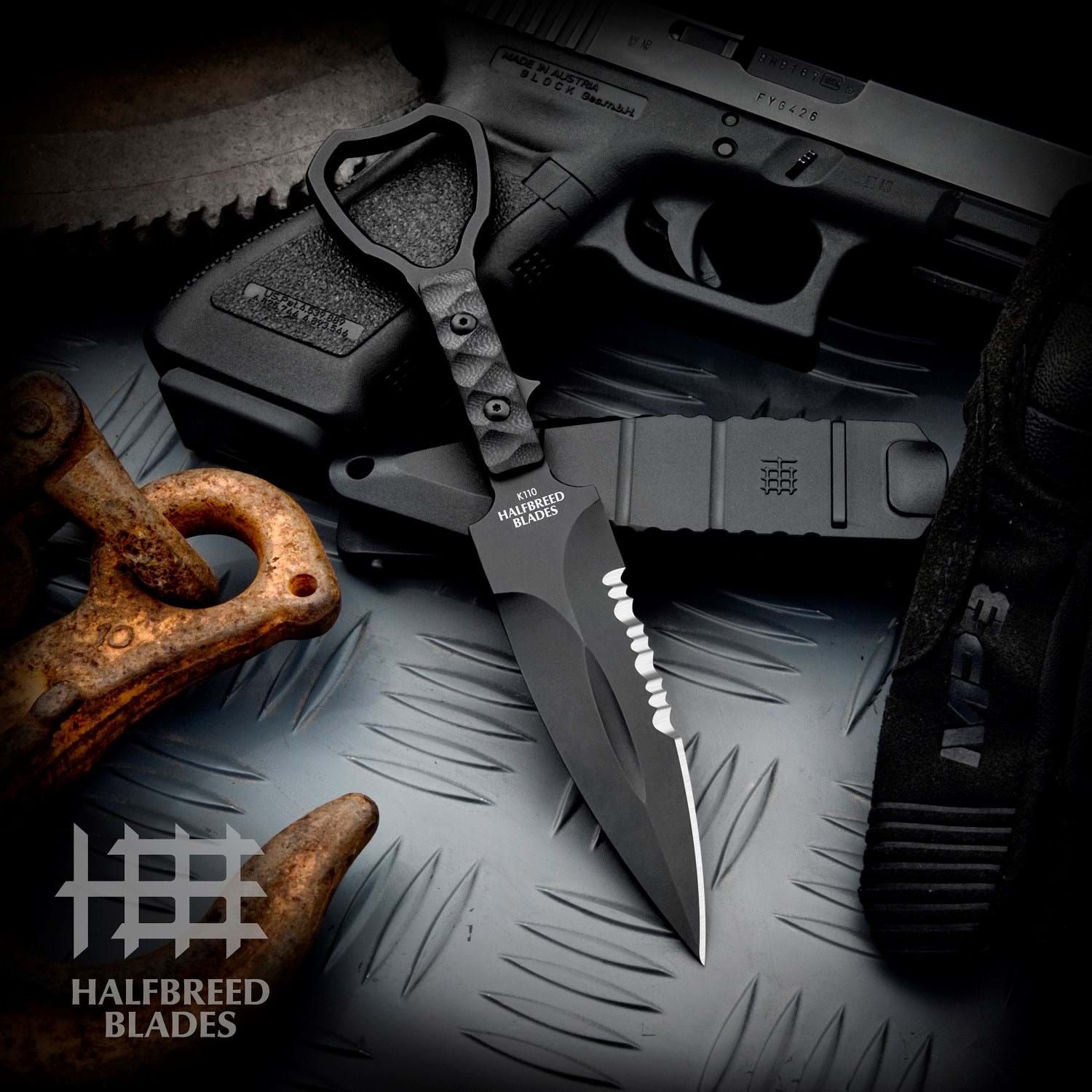 Compact Clearance Knife Gen 2 - Black With Injection Molded Sheath