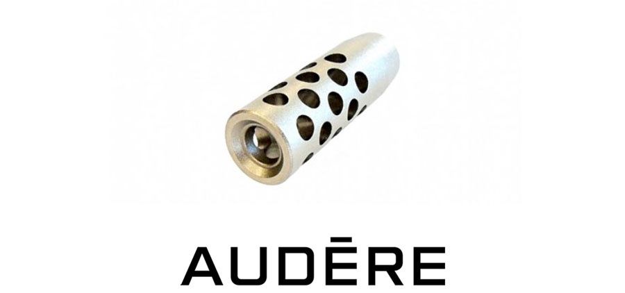 AUDERE HMB Muzzle Brake 30 Cal (1/2&#39;&#39;-20, Satin Silver)