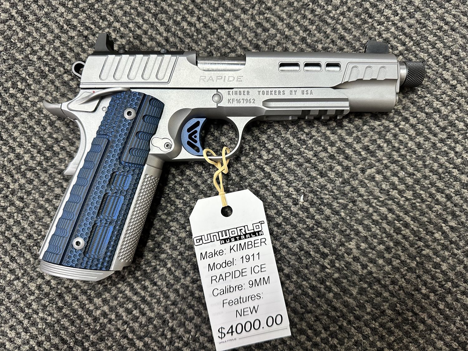 Consignment Kimber 1911 Rapide Ice 9mm 9 Shot UNFIRED BRAND NEW