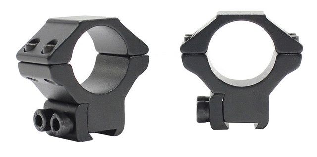 Pecar Optics 1in Scope Rings 3/8 Dovetail Alloy, Variation: Medium