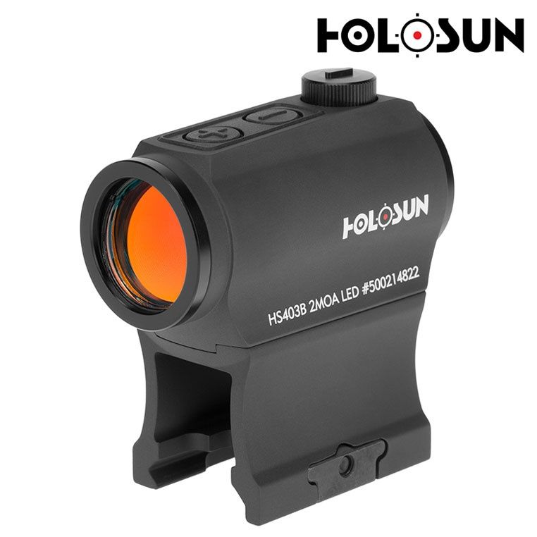 Holosun HS403B; Compact Red Dot Sight; 2 MOA Dot: Shake Awake/Battery