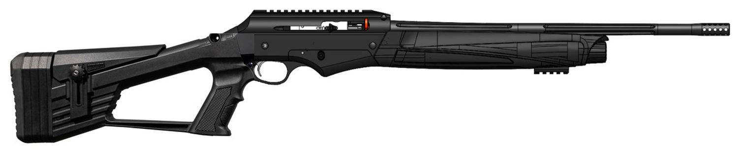 Celik Arms Chimera Push Button Rifle .223Rem 18&quot; - Black Synthetic, Style: Pistol Fixed