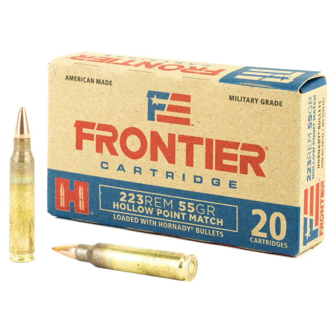 Hornady Frontier Match .223REM 55GR Hollow Point Match 20Pk