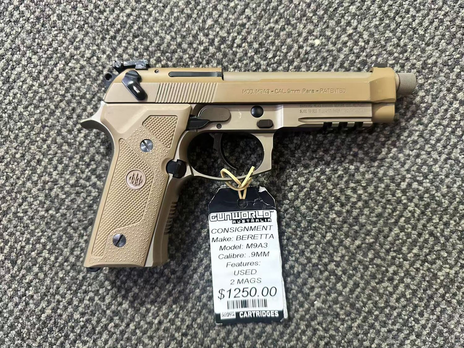 Consignment Beretta M9A3 .9mm FDE