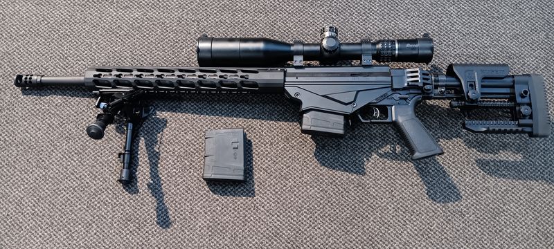 CONSIGNMENT RUGER PRECSION Gen2 308win Keymod forend with bipod, 2 mags, Burris XTR II 3-15x50 Scope. Excellent Cond. SN: 1803-07433