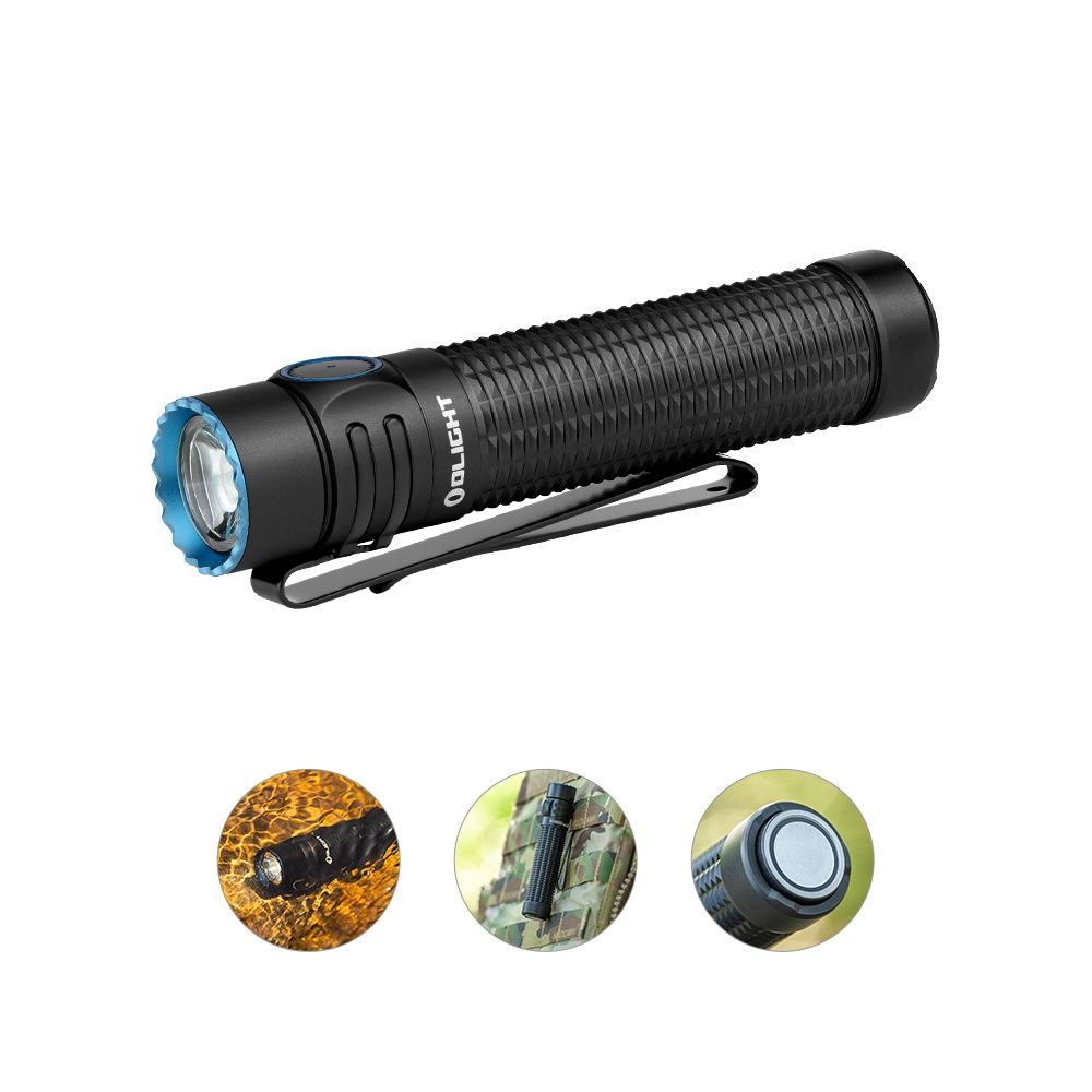 Olight Warrior Mini 3 1750 Lumens EDC Torch, Colour: Black
