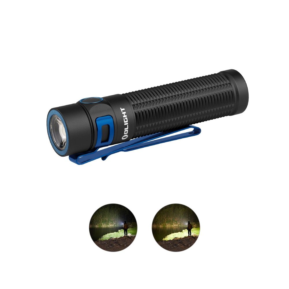 Olight Baton 3 Pro Max 2500 Lumens Rechargeable EDC Torch, Colour: Black CW(5700K-6700K)