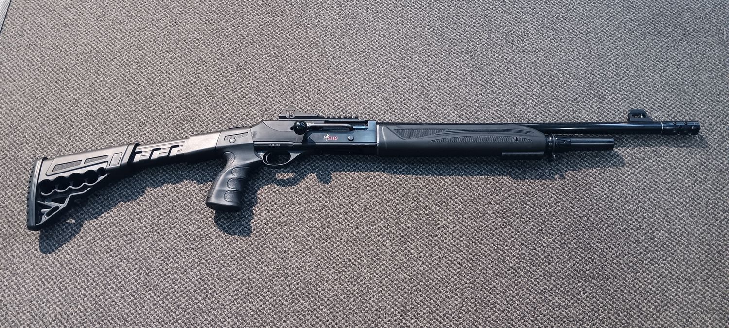 CONSIGNMENT SHS STP12 TACTICAL 12GA STRAIGHT PULL USED  SHOTGUN 5 SHOT COLLAPSIBLE STOCK SN: 18-YD-0595