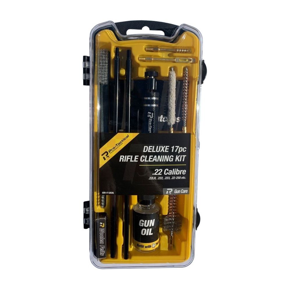 Pro Tactical 17Pc Rifle Cleaning Kit .22Cal