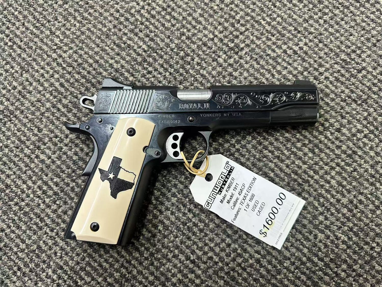 Consignment Kimber 1911 Texas Edition 1 of 800 .45ACP &quot;PRICE DROPED&quot; SN: TXEB0142