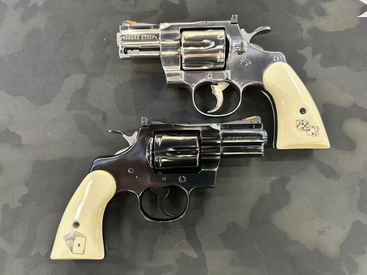 Colt Python &quot;SNAKE EYES&quot; Matching Pair