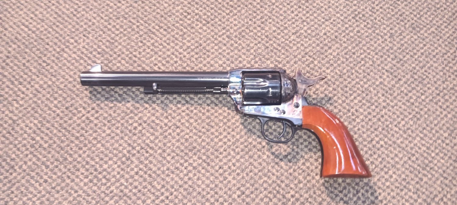 CONSIGNMENT UBERTI 1875 Cattleman 45LC Single Action with Original Box, NEAR NEW
