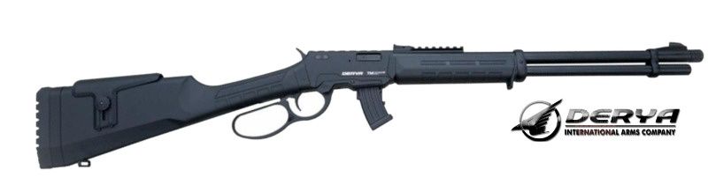 DERYA 22LR Lever Action Black Synthetic, 10 shot