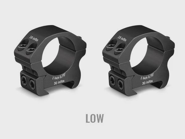 Vortex Pro Riflescope Rings, Variation: 1-Inch Rings (Set of2) Low