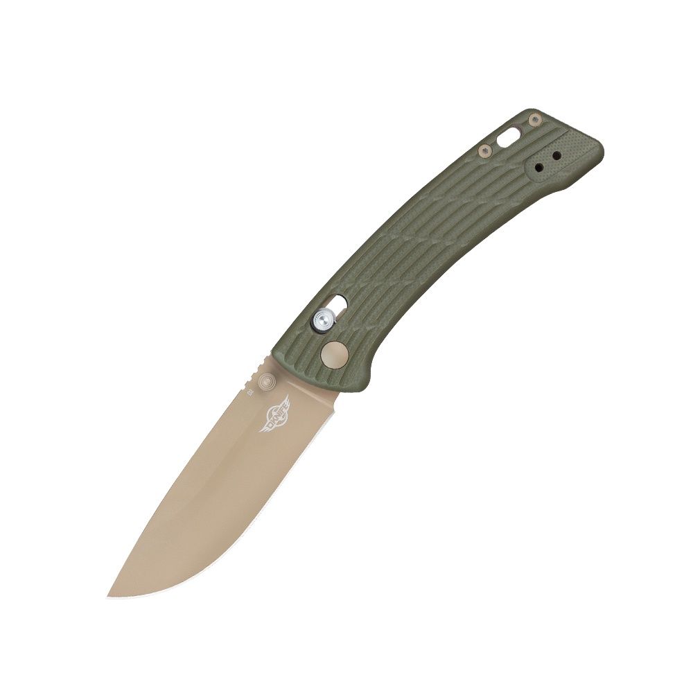 Olight Heron R1 Axis Lock Folding Pocket Knife with Cerakote-Coated D2 Blade