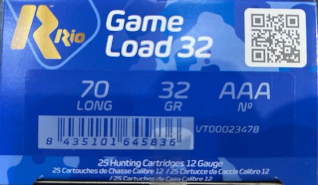 Rio Star Game Load AAA 12G 32gm 25Pk