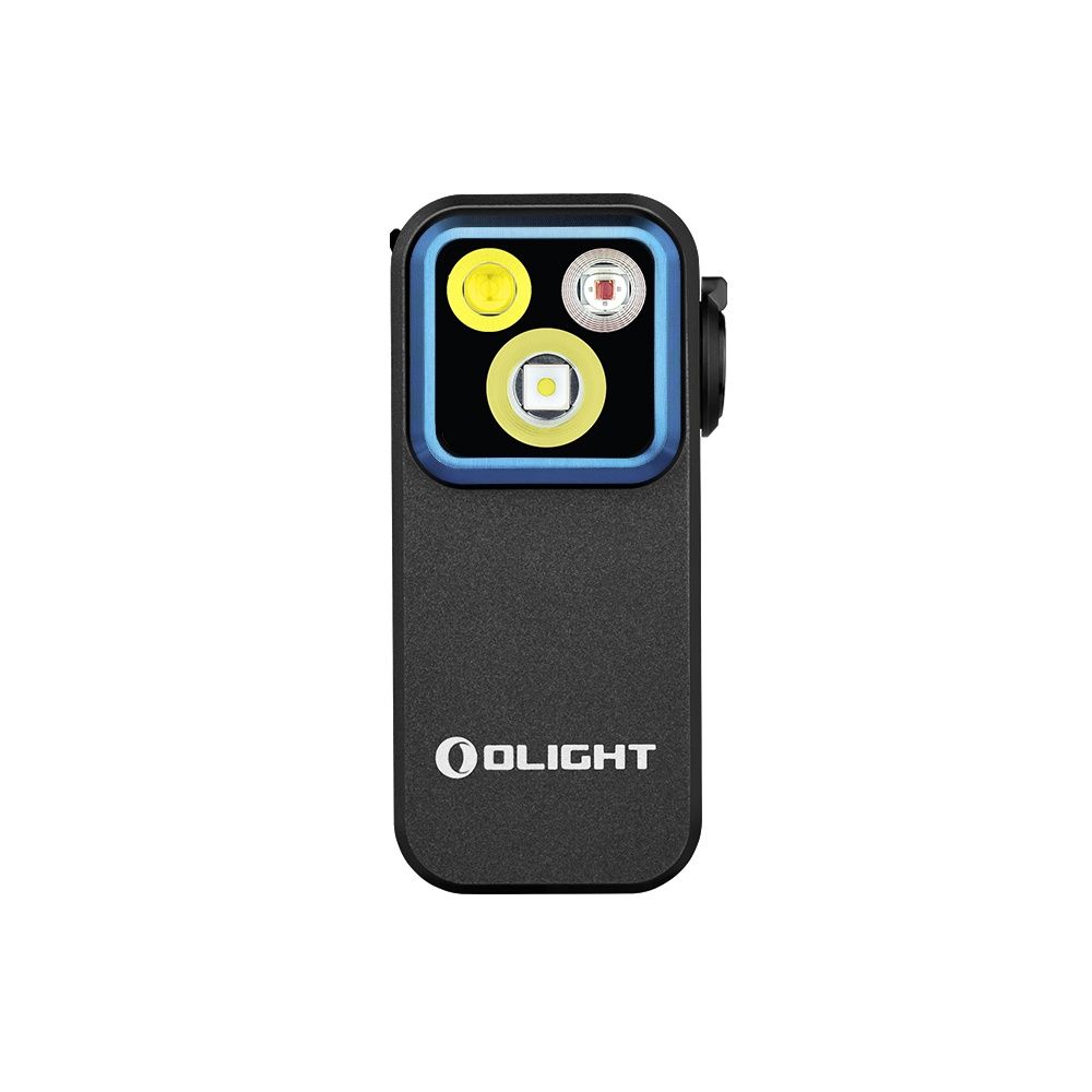 Olight Oclip Pro Compact LED Clip Light with Floodlight &amp; Spotlight &amp; Red light, Colour: Black
