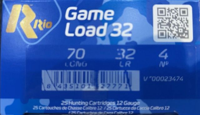 Rio Star Game Load No.4 12G 32gm 25Pk