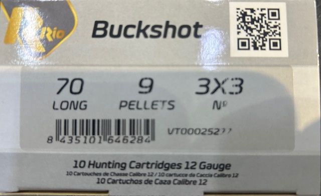 Rio Star Game Load Buck Shot 9 Pellet 12G 10Pk